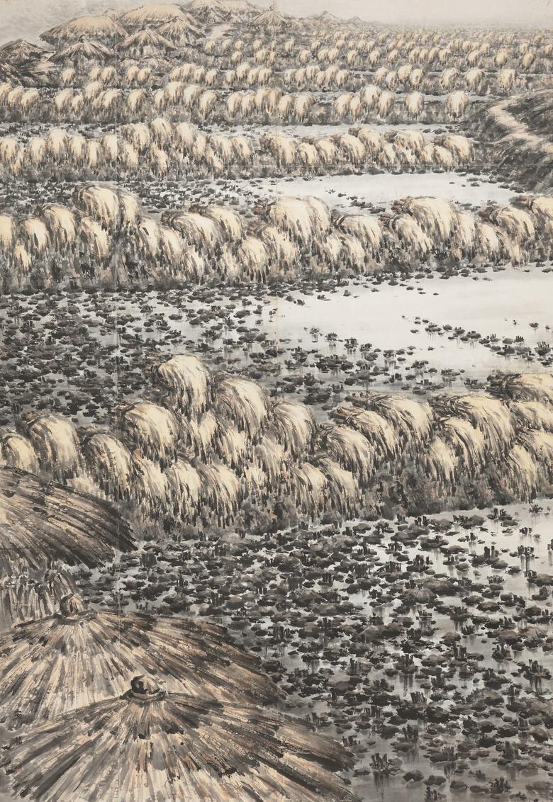 오는 11월 미국 스미스소니언 아시아 미술관 전시에 출품되는 안상철의 ‘청일’(1959). 이건희 컬렉션. [국립현대미술관]