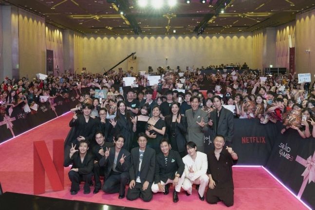 ‘오징어게임3’ 전 세계 쇼케이스 장면. [넷플릭스코리아 제공]