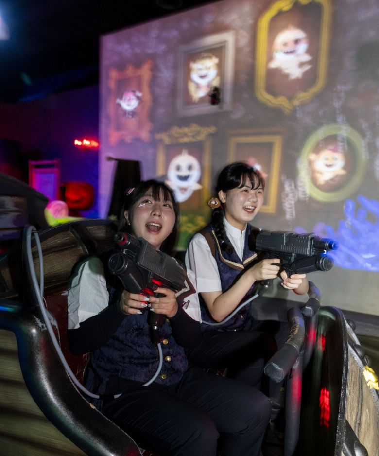 아기상어 테마로 특별 운영되는 에버랜드 인기 어트랙션 슈팅 고스트