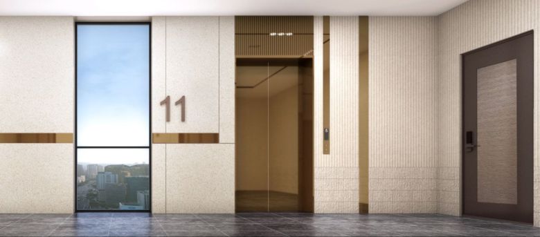 ‘써밋 프라니티’ 프라이빗 엘리베이터홀  [자료=대우건설]