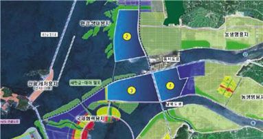 새만금 세계 최대 수상 태양광 조감도[헤럴드경제DB]