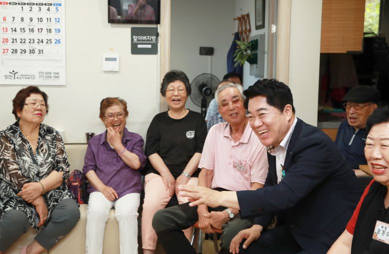 박준희 관악구청장 삼성동 경로당 방문