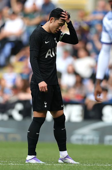 손흥민이 레딩과 프리 시즌 1차전서 경기가 풀리지 않는 듯 힘겨워 하고 있다. [게티이미지]