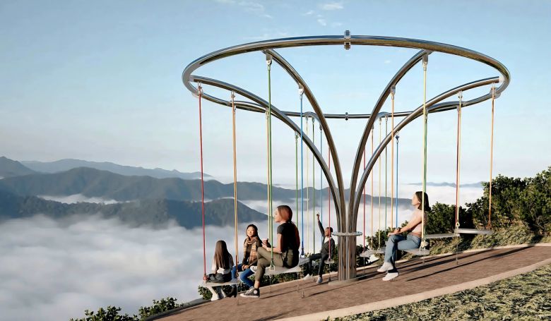 토마무산 새 전망시설 클라우드 라운드