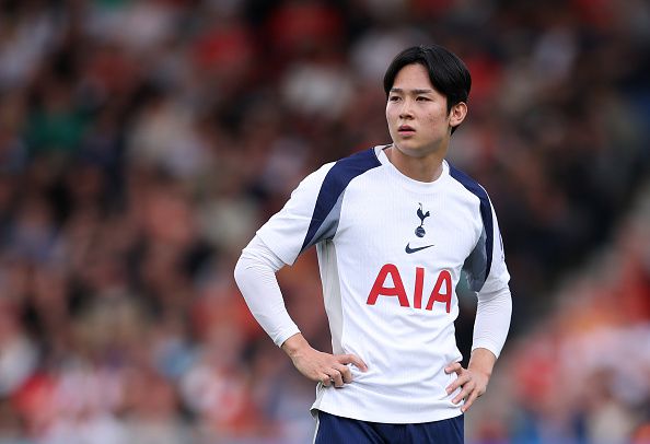토트넘 유니폼을 입은 양민혁  [게티이미지]