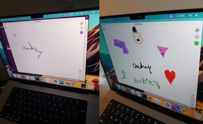 뉴럴 링크의 칩을 뇌에 이식한 후 오드리 크루즈가 컴퓨터로 그린 그림 [엑스(X)]