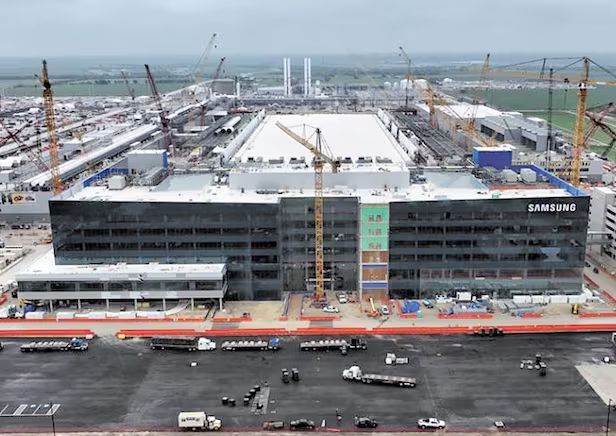 내년부터 가동 예정인 삼성의 미국 텍사스주 테일러시 첨단 파운드리 공장. [삼성전자 제공]
