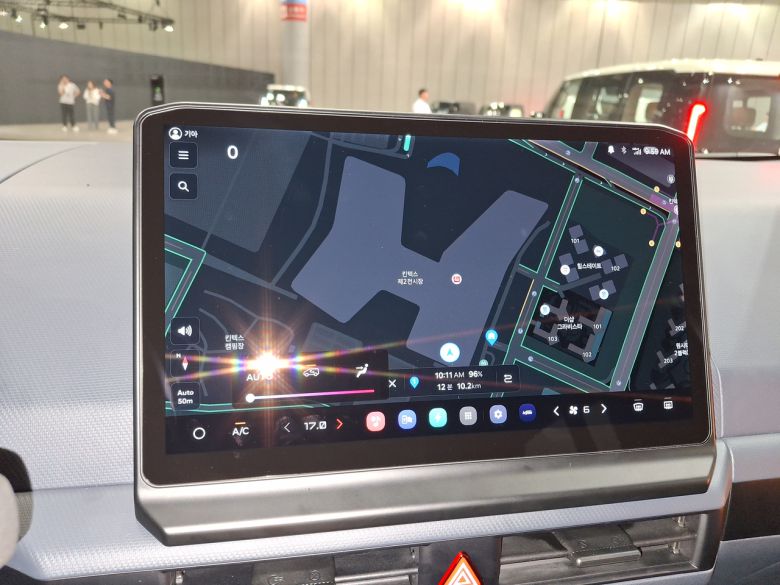 PV5 패신저 센터디스플레이 [김성우 기자]