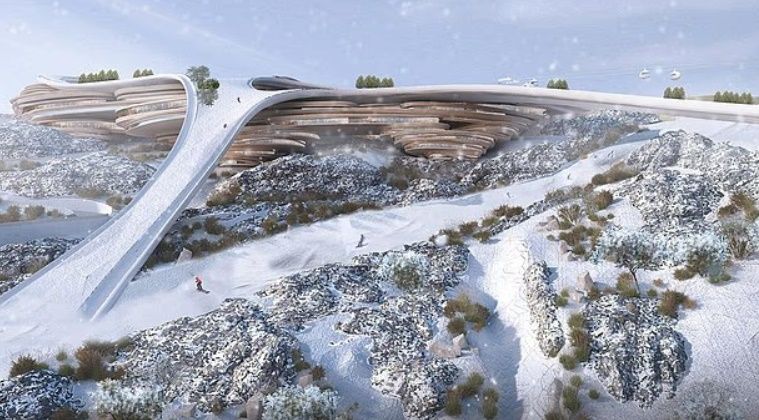 사우디아라비아가 2029년 동계 아시안게임을 위해 건설 중인 스키 리조트 공사에 난항을 겪으며 대체 개최국을 물색 중인 것으로 전해졌다. [네옴시티]