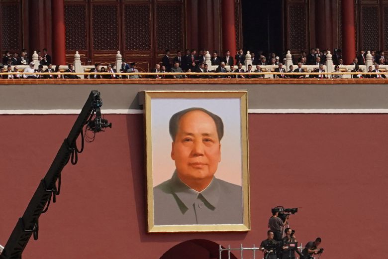 마오쩌둥 초상화 [로이터]