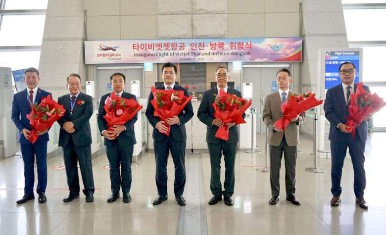비엣젯 타일랜드의 인천-방콕(수완나폼) 신규 취항식이 1일 인천공항에서 열렸다.
