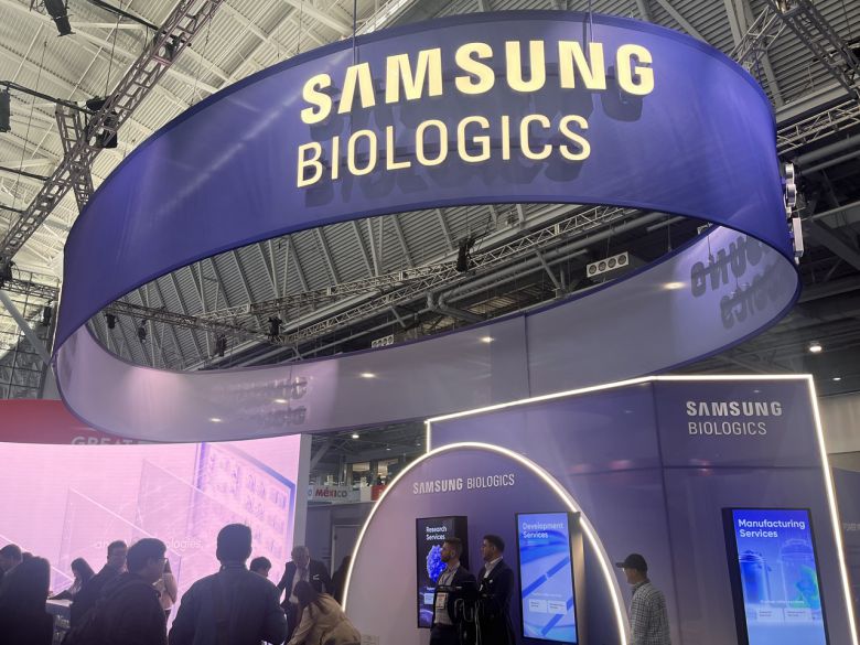 미국 보스턴에서 열린 2025 바이오 USA에 설치된 삼성바이오로직스 부스. [연합뉴스]