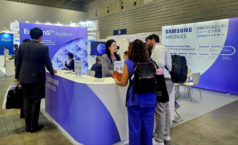 8일 아시아 최대 바이오 전시회 ‘바이오 재팬 2025’가 열린 일본 퍼시피코 요코하마 컨벤션센터 내 삼성바이오로직스 부스. [삼성바이오로직스 제공]