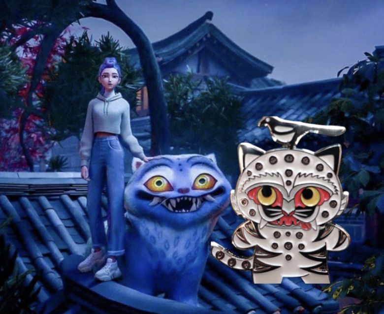 ‘케이팝 데몬 헌터스’에 등장하는 호랑이, 까치 [넷플릭스]