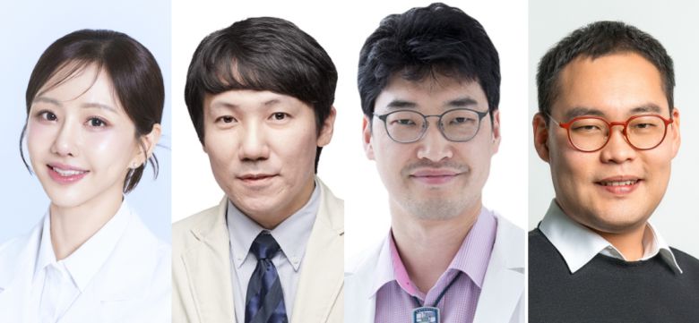 가톨릭대 의과대학 약리학교실 최수인(왼쪽부터) 교수,  서울성모병원 내분비내과 하정훈 교수, 서울성모병원 혈액내과 박성수 교수, 가톨릭대 의과대학 약리학교실 한승훈 교수 [서울성모병원 제공]
