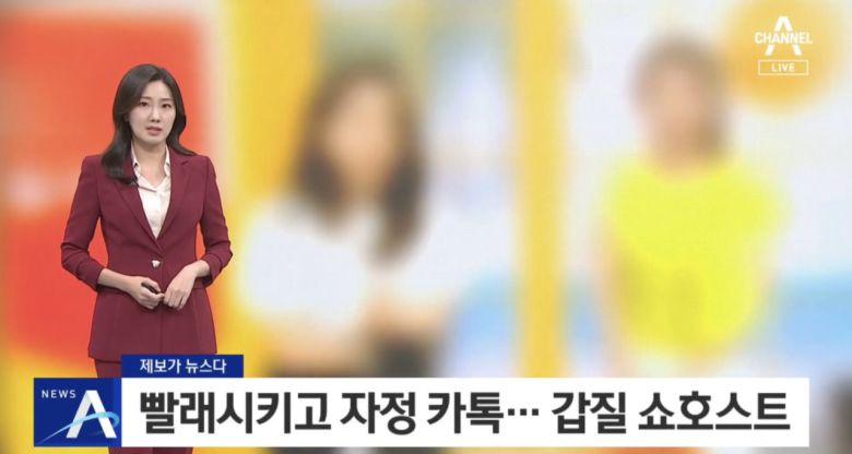 당시 ‘갑질 쇼호스트’ 뉴스를 방송한 YTN 뉴스 화면. [유튜브 YTN 캡처]