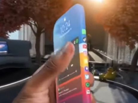 테두리가 아예 없는 ‘베젤리스’ 아이폰 컨셉 이미지 [유튜브 (@MobileFreakKD)]