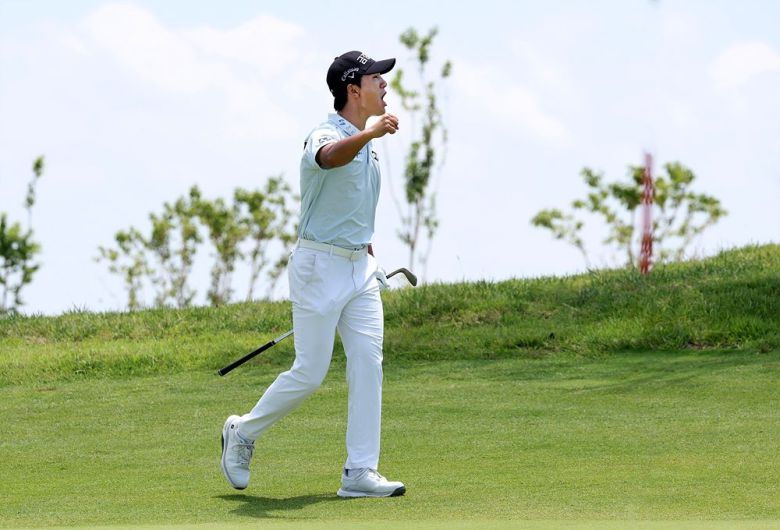 포효하는 옥태훈 [KPGA 제공]