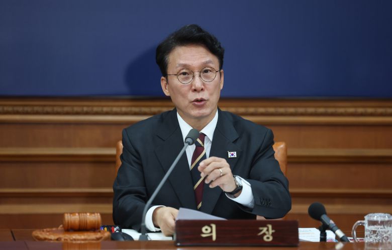 김민석 국무총리가 25일 정부서울청사에서 열린 국무회의에서 발언을 하고 있다. [연합]