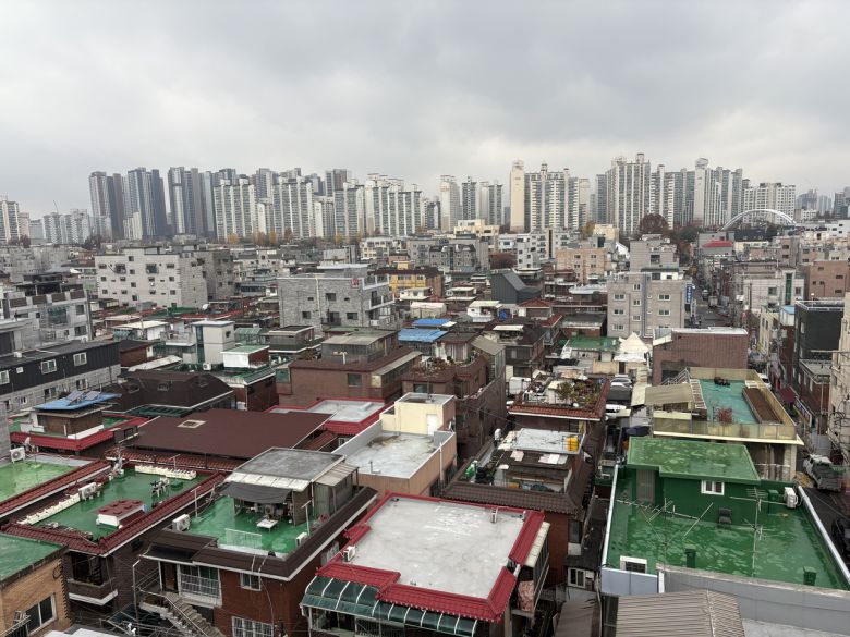 서울 중랑구 중화동329 모아타운 일대의 모습. 정주원 기자