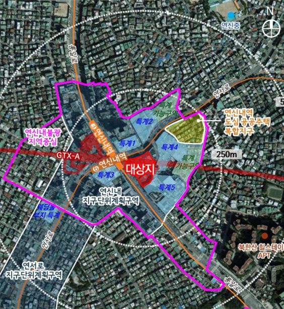 은평구 불광동 308-20 일대 범서구역 위치도. [서울시 제공]