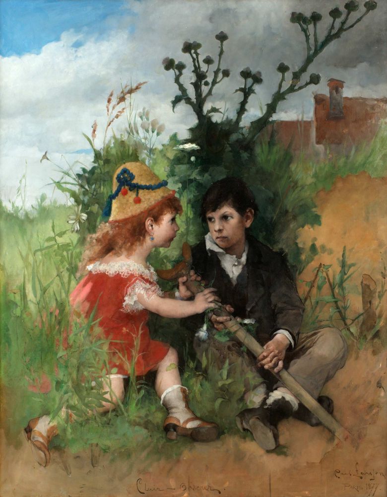 칼 라르손, 빛과 그림자, 1877, 캔버스에 유채, 130x102.5cm