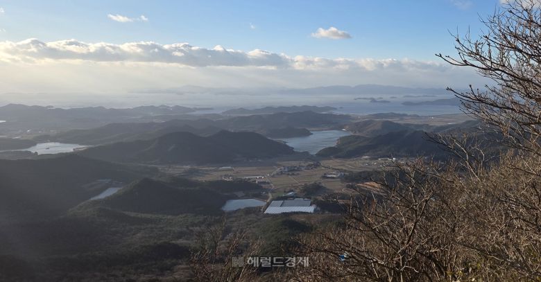 달마산에서 바라본 다도해