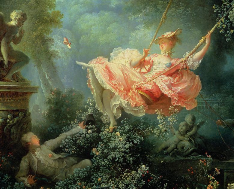 장-오노레 프라고나르, 그네(일부 확대), 1767, 캔버스에 유채, 81x64.2cm, 월리스 컬렉션