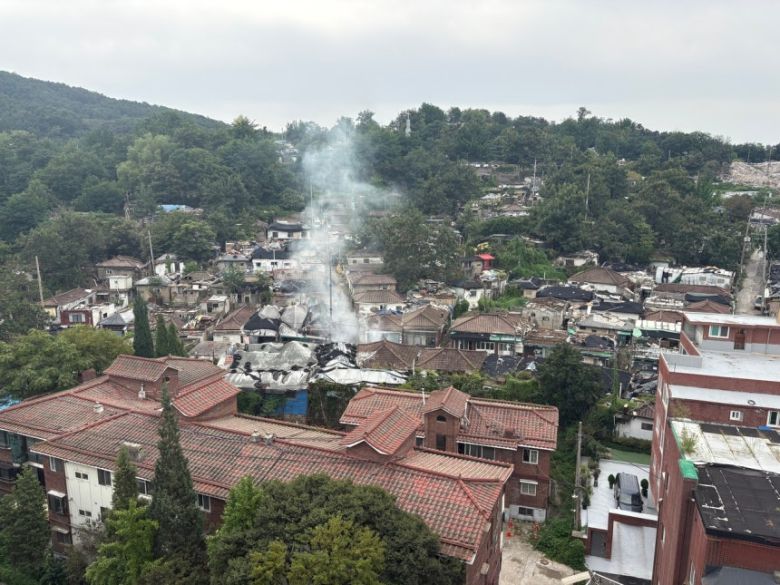 백사마을 일대의 전경. 정주원 기자