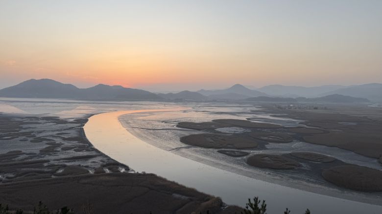 전남 순천 순천만 습지 용산전망대에서 바라본 풍경. 김광우 기자.