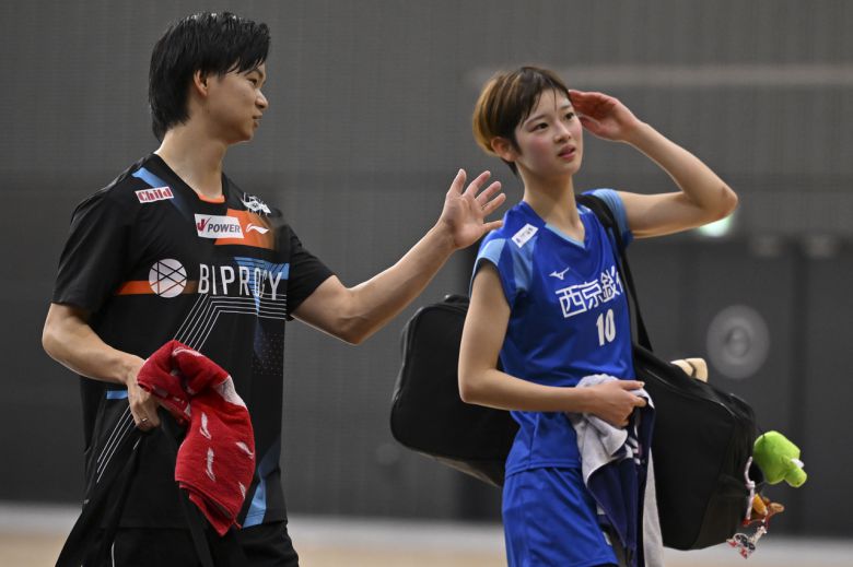 와타나베 유타(왼쪽)와 타구치 마야 [게티이미지]