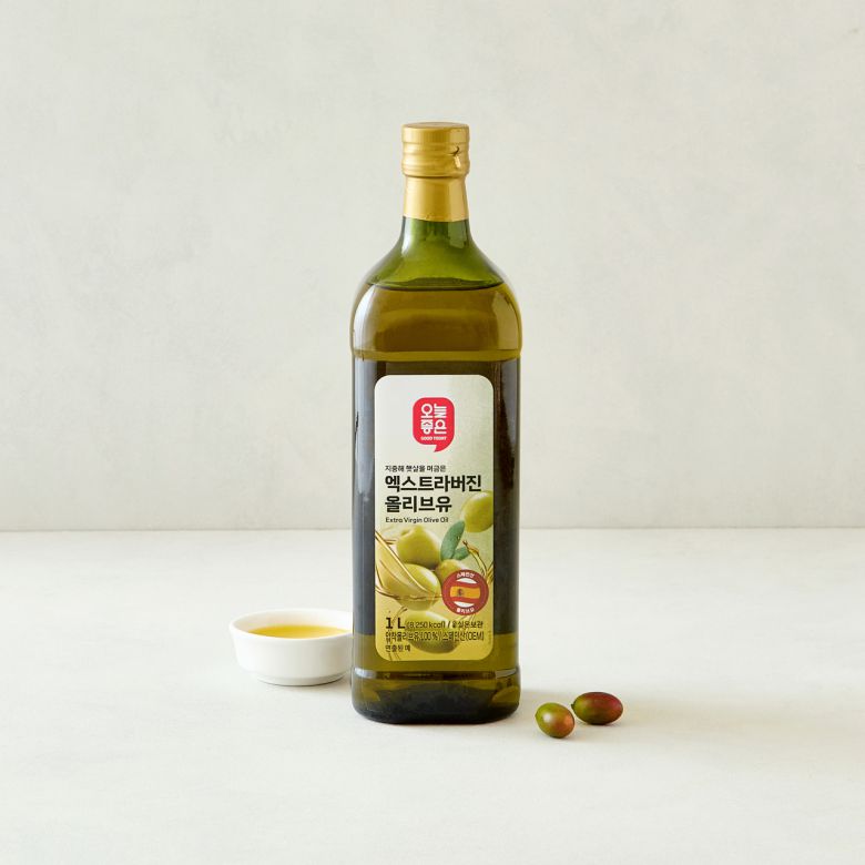 ‘오늘좋은 엑스트라버진 올리브유(1ℓ·스페인산)’ [롯데마트·슈퍼 제공]