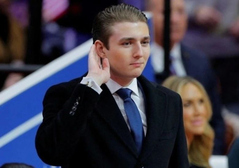 도널드 트럼프 미국 대통령 취임식에 참여한 배런 트럼프 [로이터]