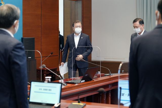 대통령 주재 수석보좌관회의. 사진=청와대