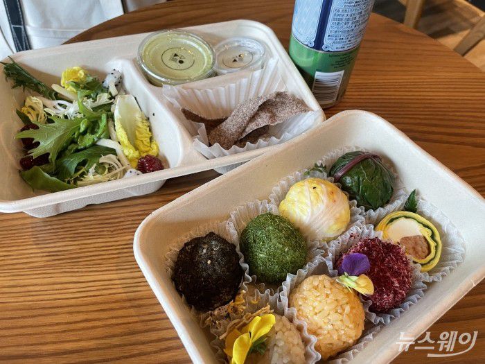 '소울'이 이번 미쉐린 하트 스타 위크에서 선보인 메뉴. 사진=김민지 기자 kmj@newsway.co.kr