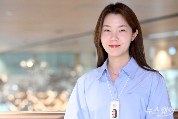 김하영 케이뱅크 데이터AI서비스팀 AI파트 매니저가 지난 23일 케이뱅크 본점에서 뉴스웨이 취재진을 만나 인터뷰하고 있다. 사진=강민석 기자 kms@newsway.co.kr