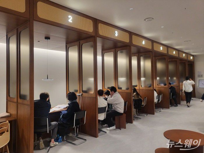 e편한세상 대장 퍼스티움 모델하우스. 사진= 주현철 기자