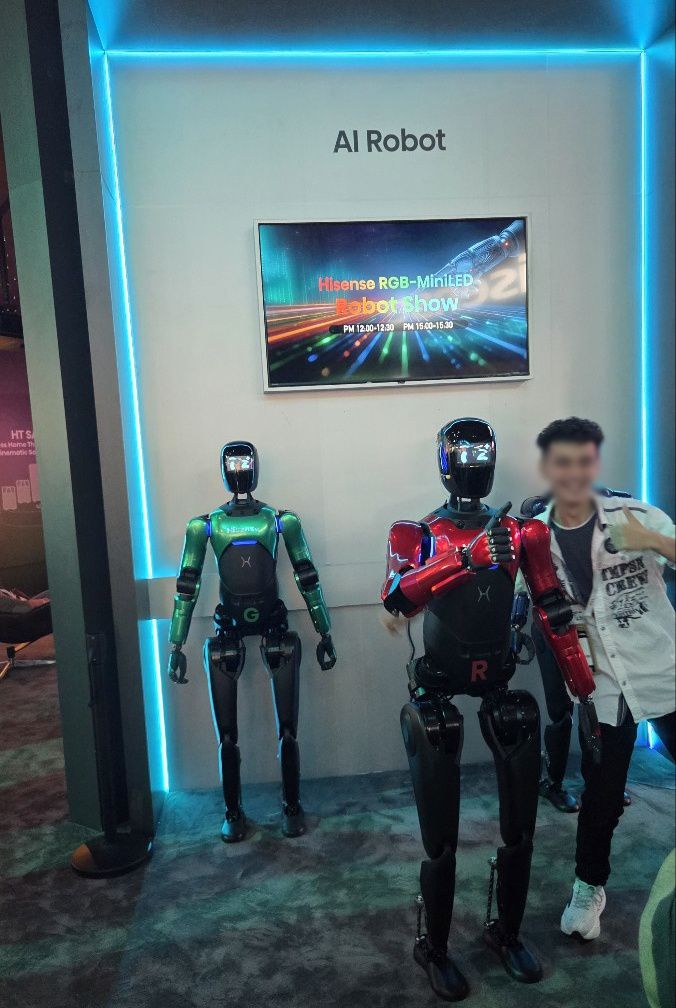 하이센스 로봇쇼 모습. 사진=정단비 기자 2234jung@