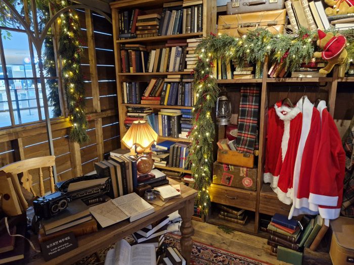 더현대서울 사운드 포레스트 '해리의 크리스마스 공방' 내 '산타의 집'/사진=조효정기자