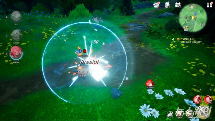 드래곤소드 전투 모습. 사진=김세현 기자