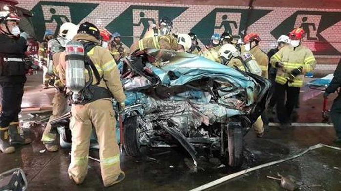 인천 북항터널 벤츠 음주운전 사망사고 현장