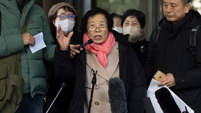 소감 밝히는 이경자 할머니