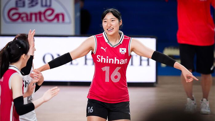 한국 공격 이끈 정지윤