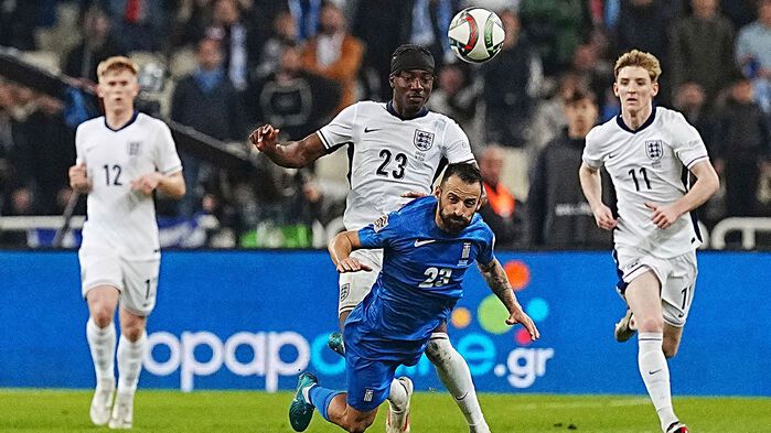 잉글랜드-그리스 경기 장면