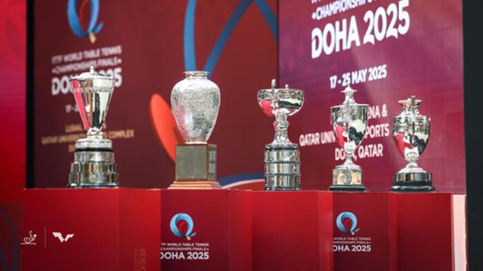 도하 세계탁구선수권 우승 트로피