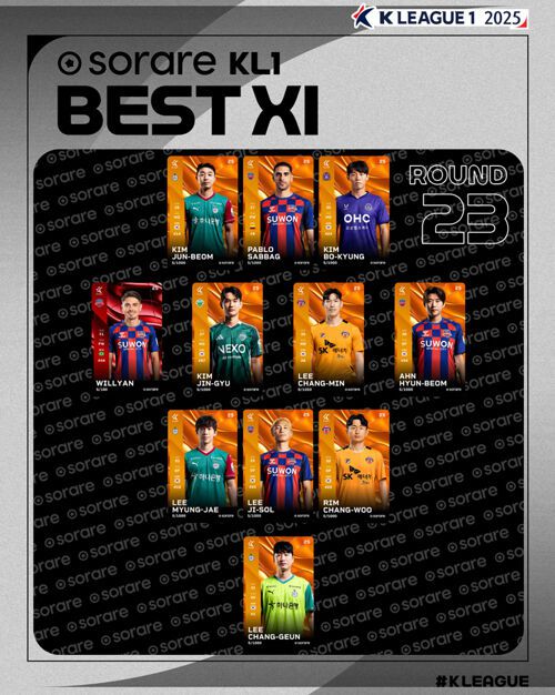 하나은행 K리그1 2025 23라운드 베스트 11
