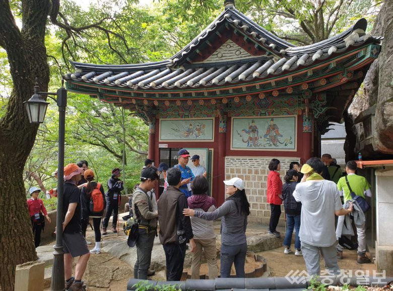 계룡하늘소리길 탐방 현장