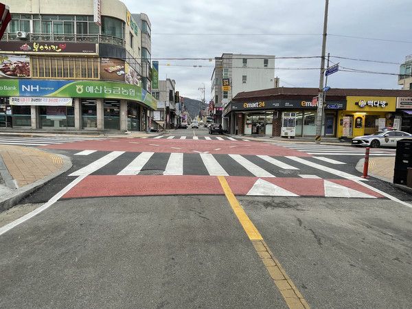 예산읍 산성리 역전로 전경