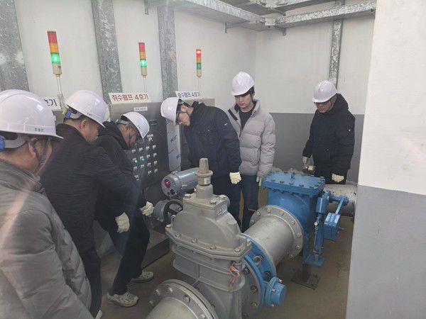 예산정수장 시설물 운전 교육 전경