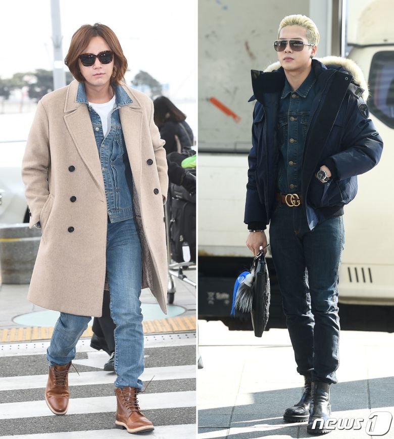 배우 장근석과 갓세븐 잭슨(오른쪽) © 뉴스1